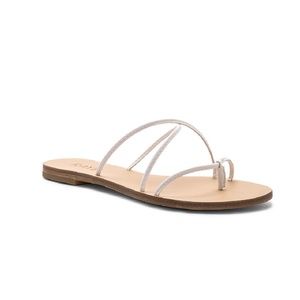 RAYE White Strappy Slide Myla Sandal